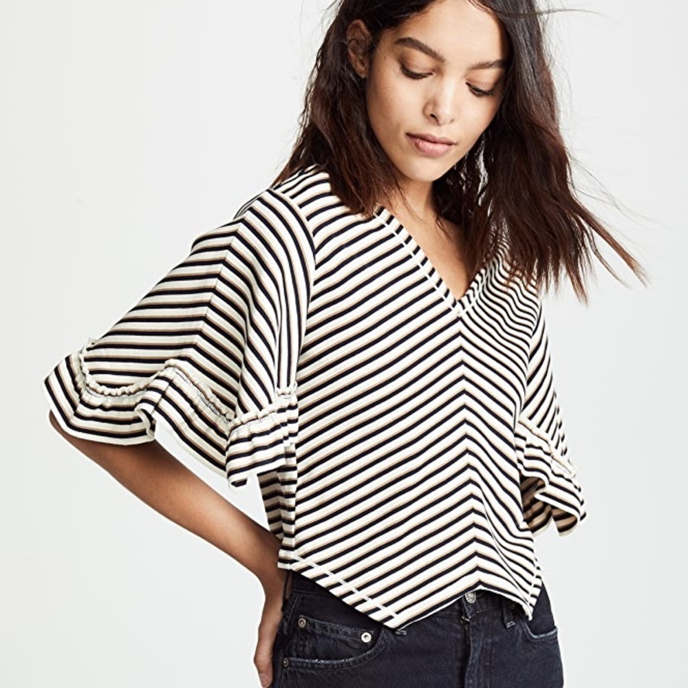 Chloe Striped Crop Top
